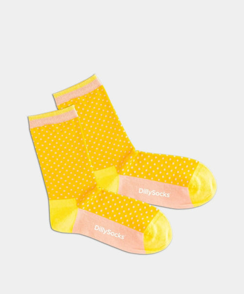 dilly socks Notre chaussettes pour femmes: Sunshine Dots
