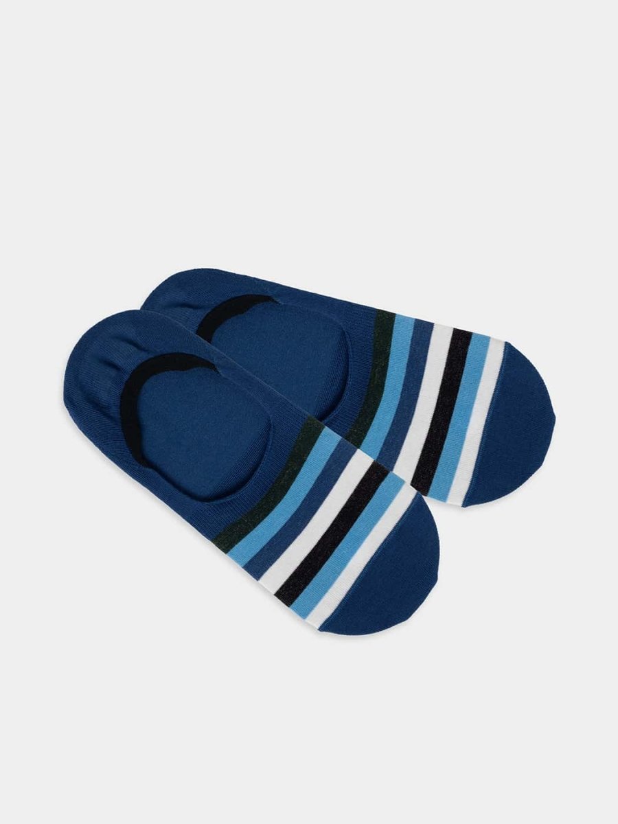 Füsslinge Hidden Bold Line Blue von DillySocks