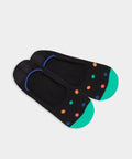 Bunte Socken mit versteckten Neonpunkten für Discofieber