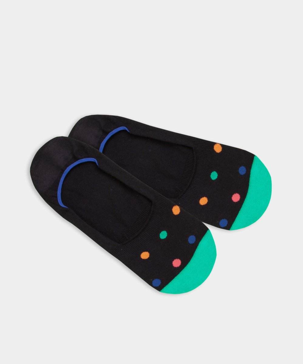 Bunte Socken mit versteckten Neonpunkten für Discofieber