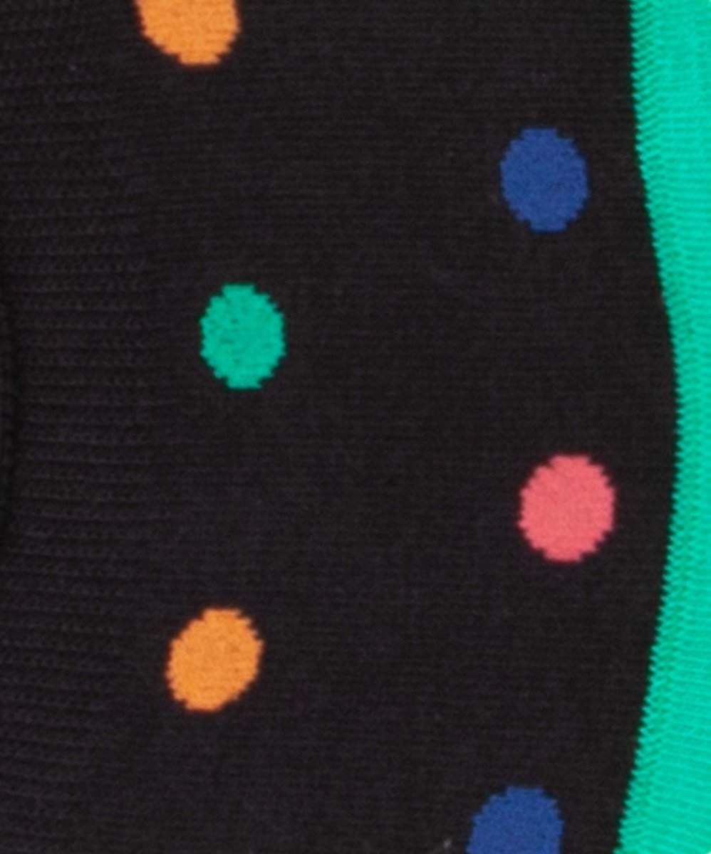 Bunte Socken mit versteckten Neonpunkten für lebendige Disco-Styles