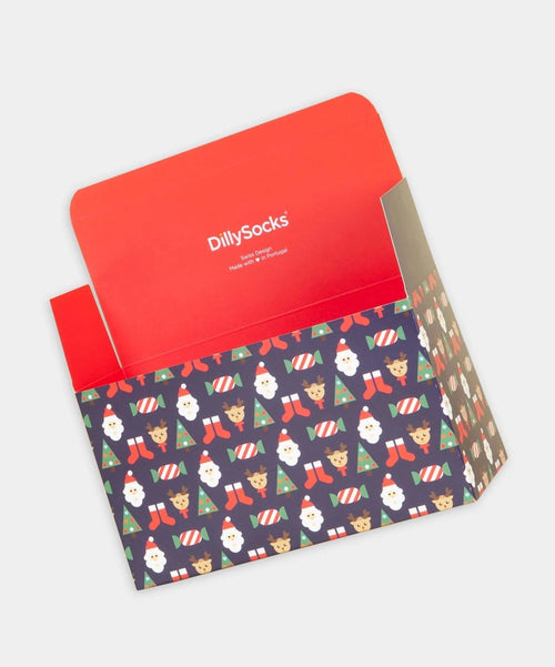 Geschenkverpackung gross Rudolph in the Forest (für 6-7 Paar, zum Selberbefüllen)