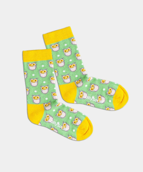 dilly socks Notre chaussettes pour enfants: Frau Eule