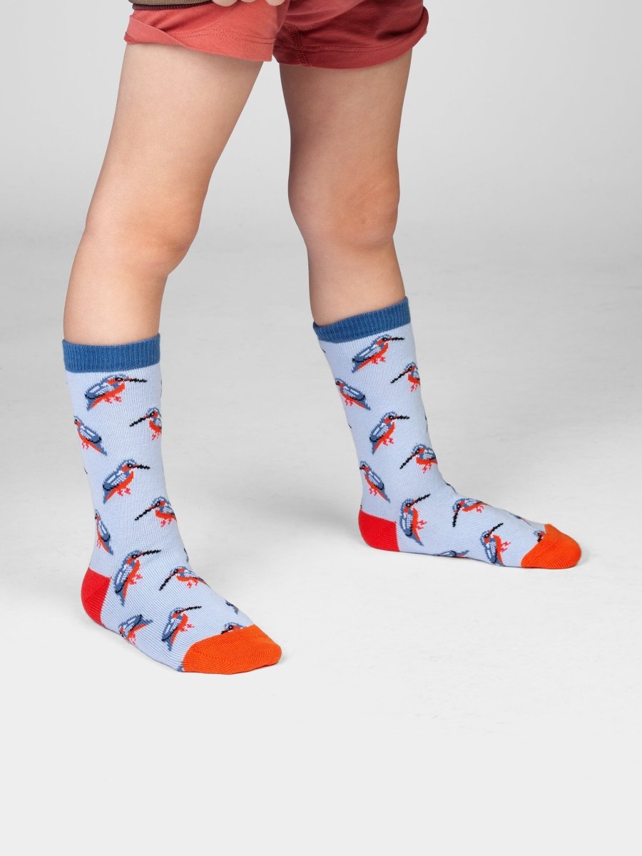 Kindersocken Lil Blue Kingfisher von DillySocks