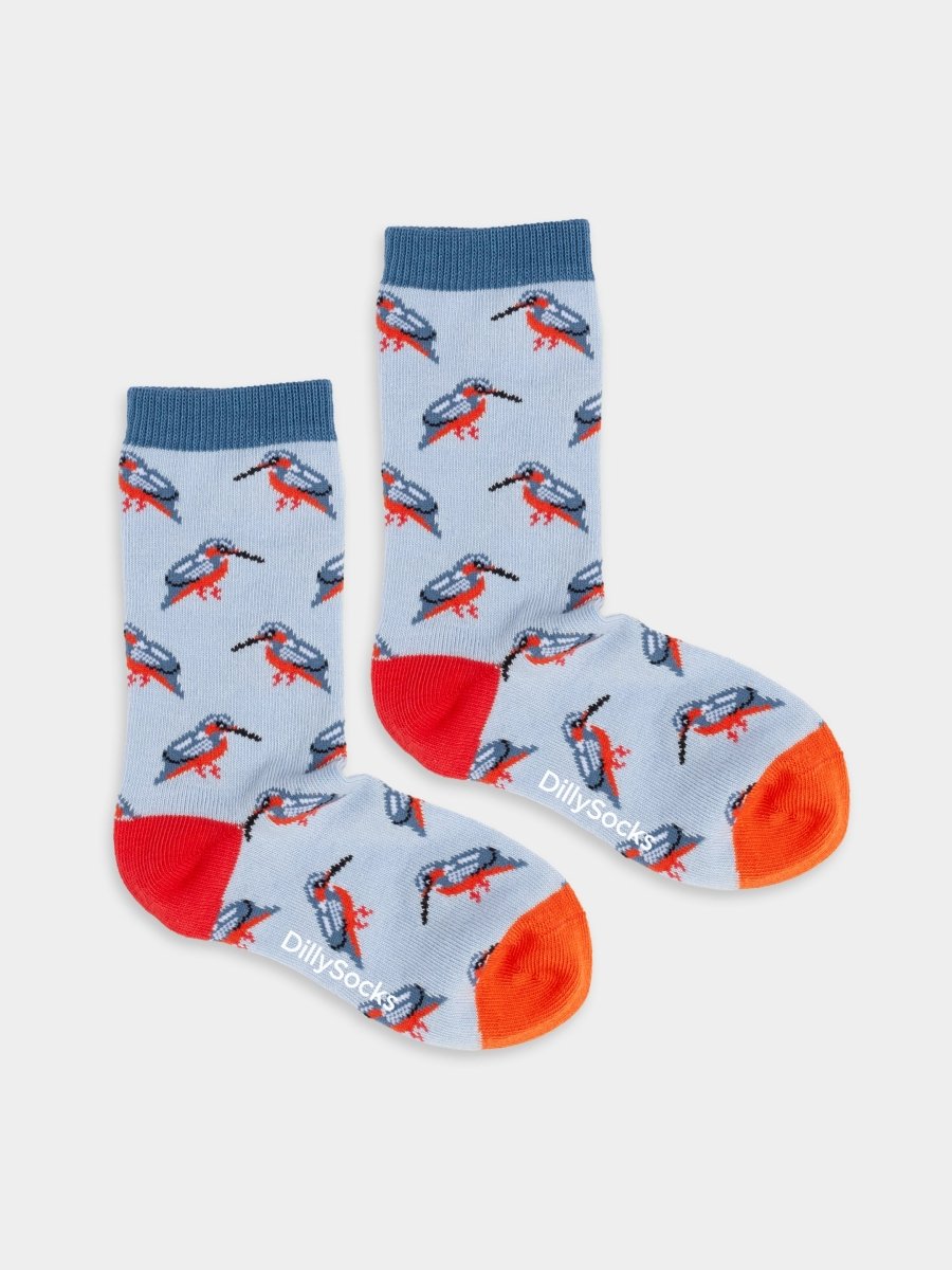 Kindersocken Lil Blue Kingfisher von DillySocks