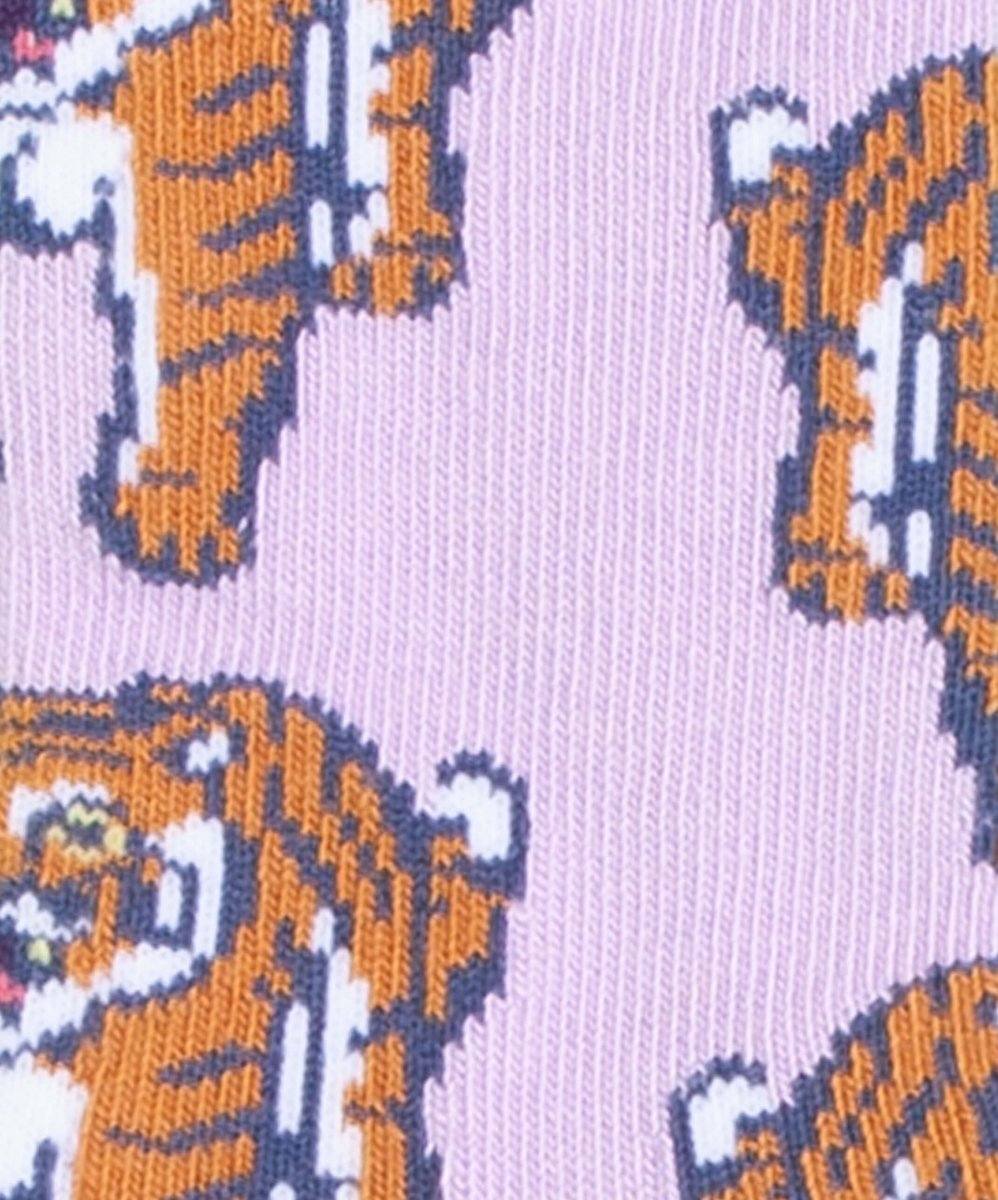 Lil Dusk Tiger mit tigerähnlichen Füßen und Warnhinweis nicht zu füttern