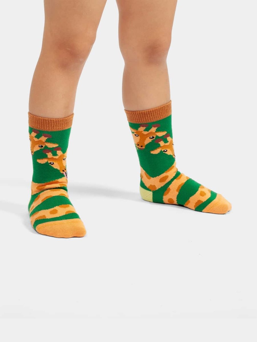 Kindersocken Lil Green Longneck von DillySocks