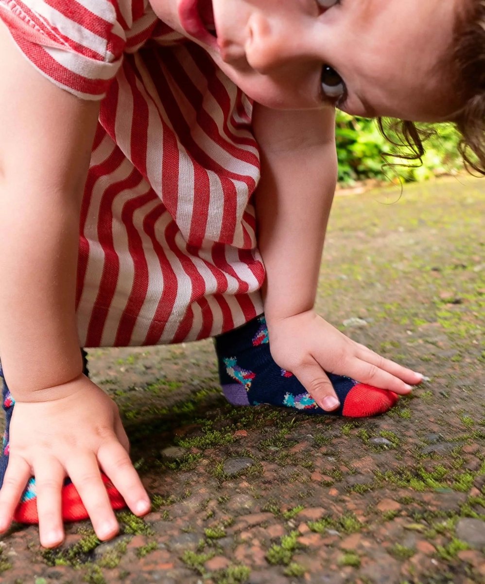 Kindersocken Lil Madagascar Ibis von DillySocks