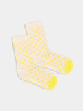 Lil Mayo Dots bunte Sockendesigns nah Aufnahme