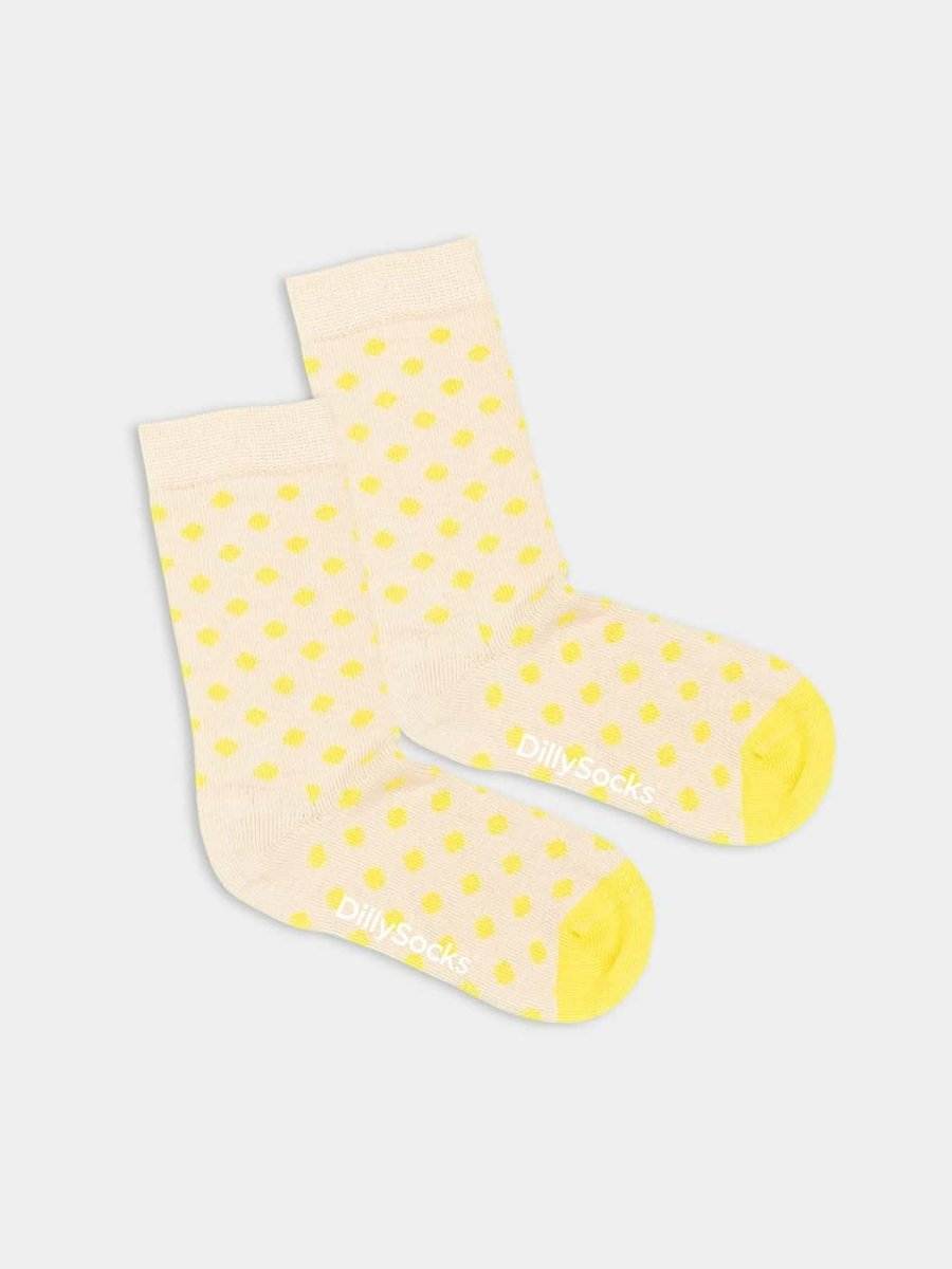 Lil Mayo Dots bunte Sockendesigns nah Aufnahme