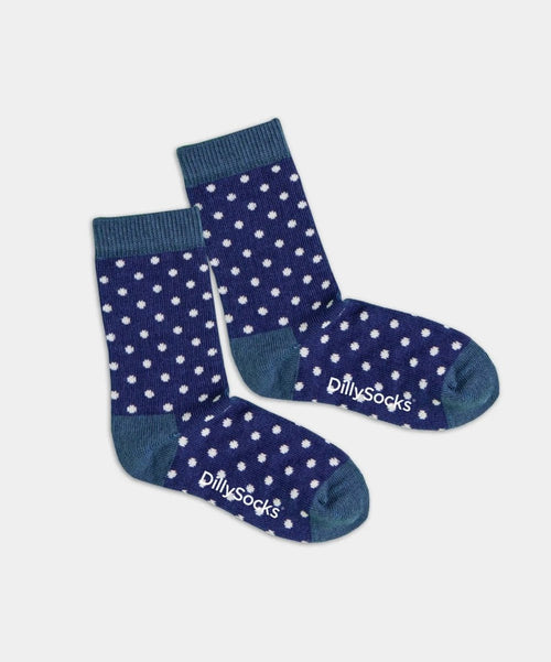 dilly socks Notre chaussettes pour enfants: Lil Moon Dot