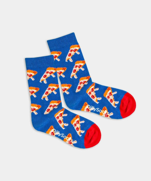 dilly socks Notre chaussettes pour enfants: Lil Pizza Drip