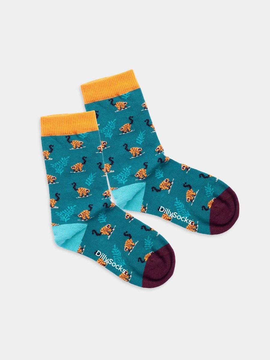 Kindersocken Lil Red Ruffed Lemur von DillySocks