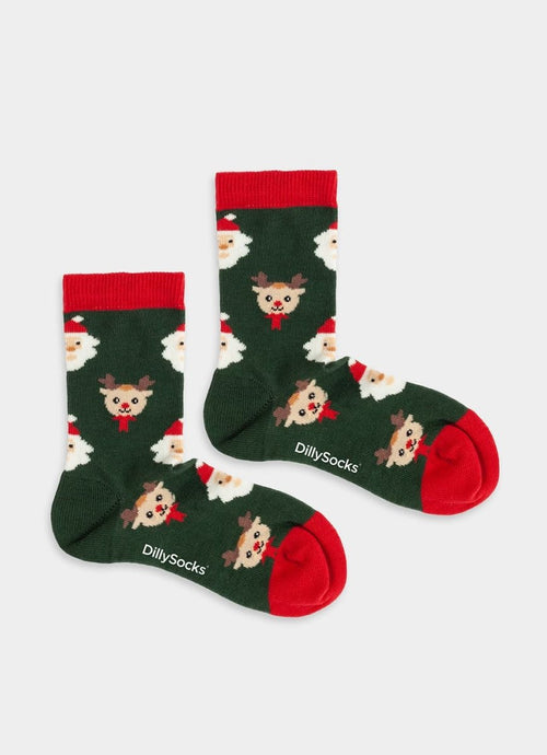 Kindersocken Lil Rudolph in the Forest von DillySocks