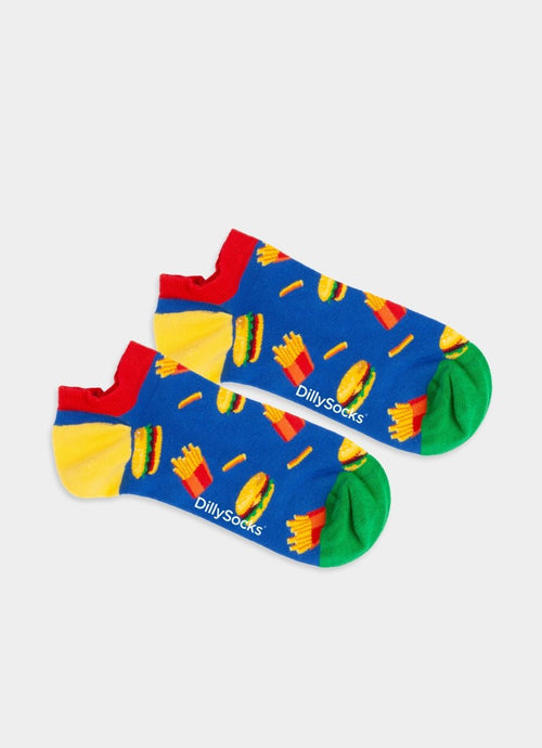Sneakersocken Short Burger n' Fries von DillySocks
