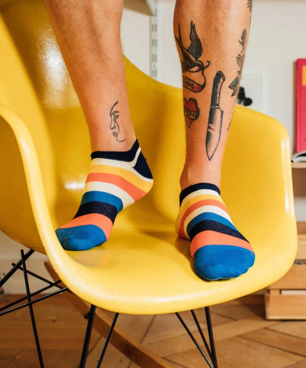 Sneakersocken Short Multi Line von DillySocks