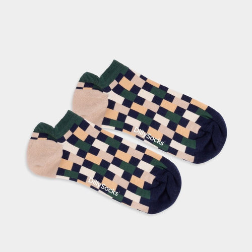 Sneakersocken Short Retro Grid von DillySocks