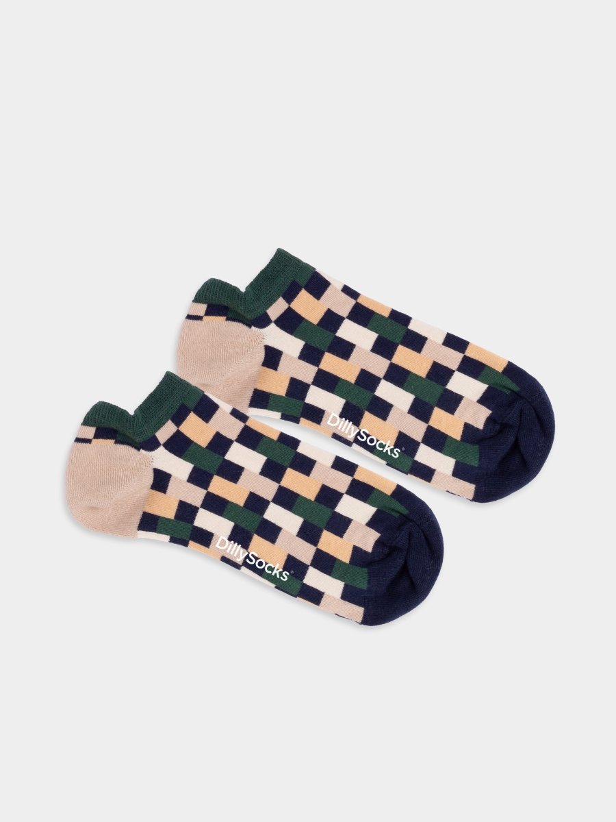Sneakersocken Short Retro Grid von DillySocks