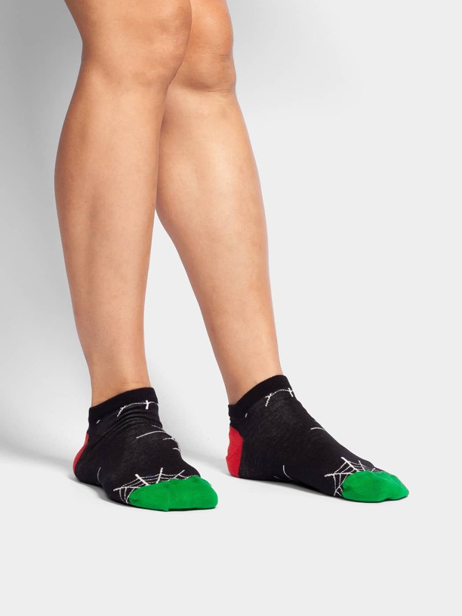 Sneakersocken Short Spider Invasion von DillySocks