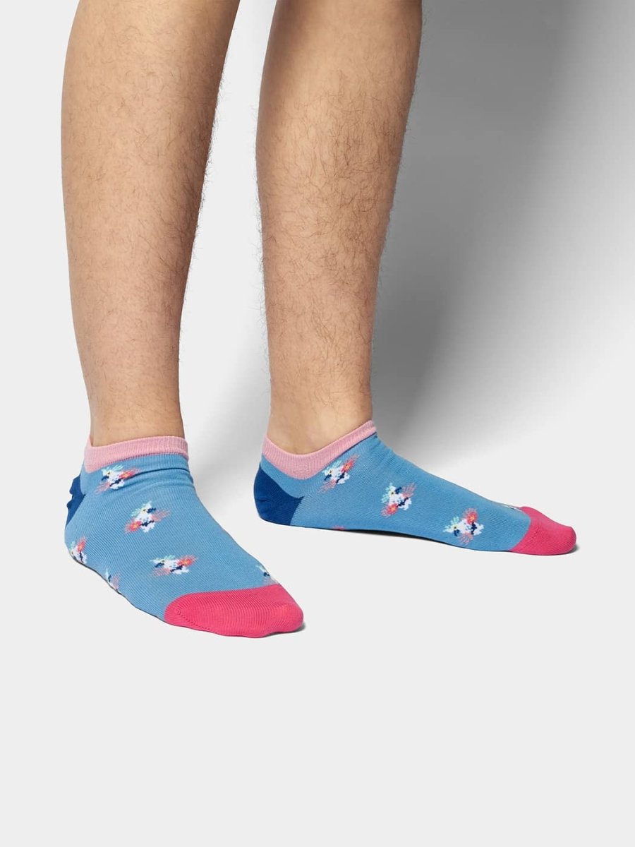 Sneakersocken Short Tropical Bird of Paradise von DillySocks