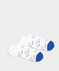 Kurz geschnittene Socken mit Woof Woof Hundemotiv
