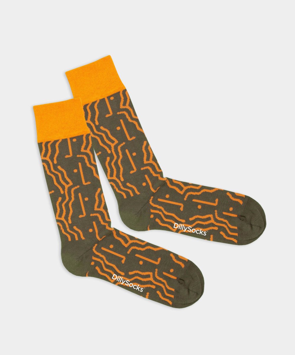 Socken Abstract Faces von DillySocks