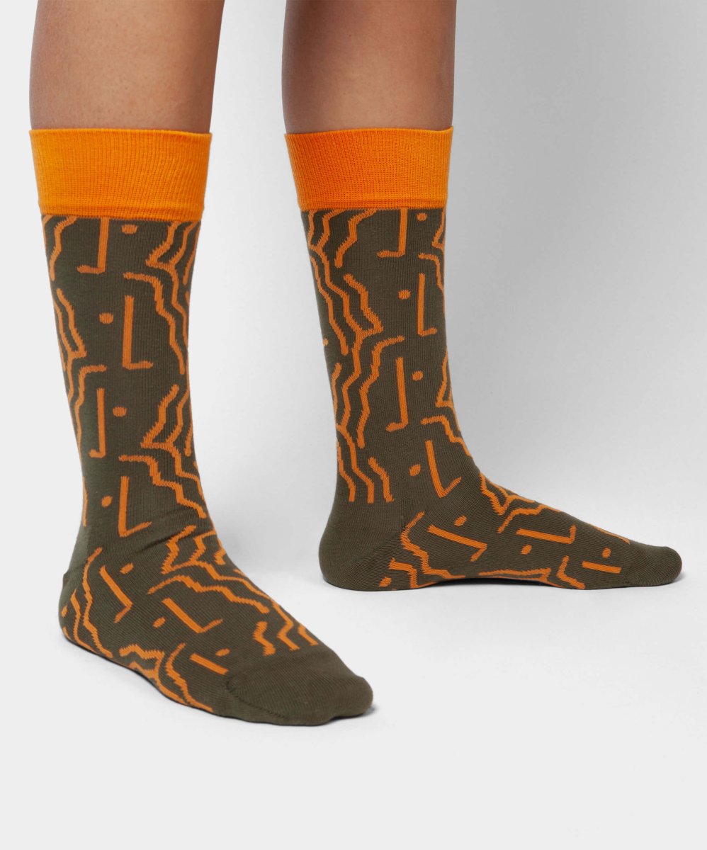 Socken Abstract Faces von DillySocks