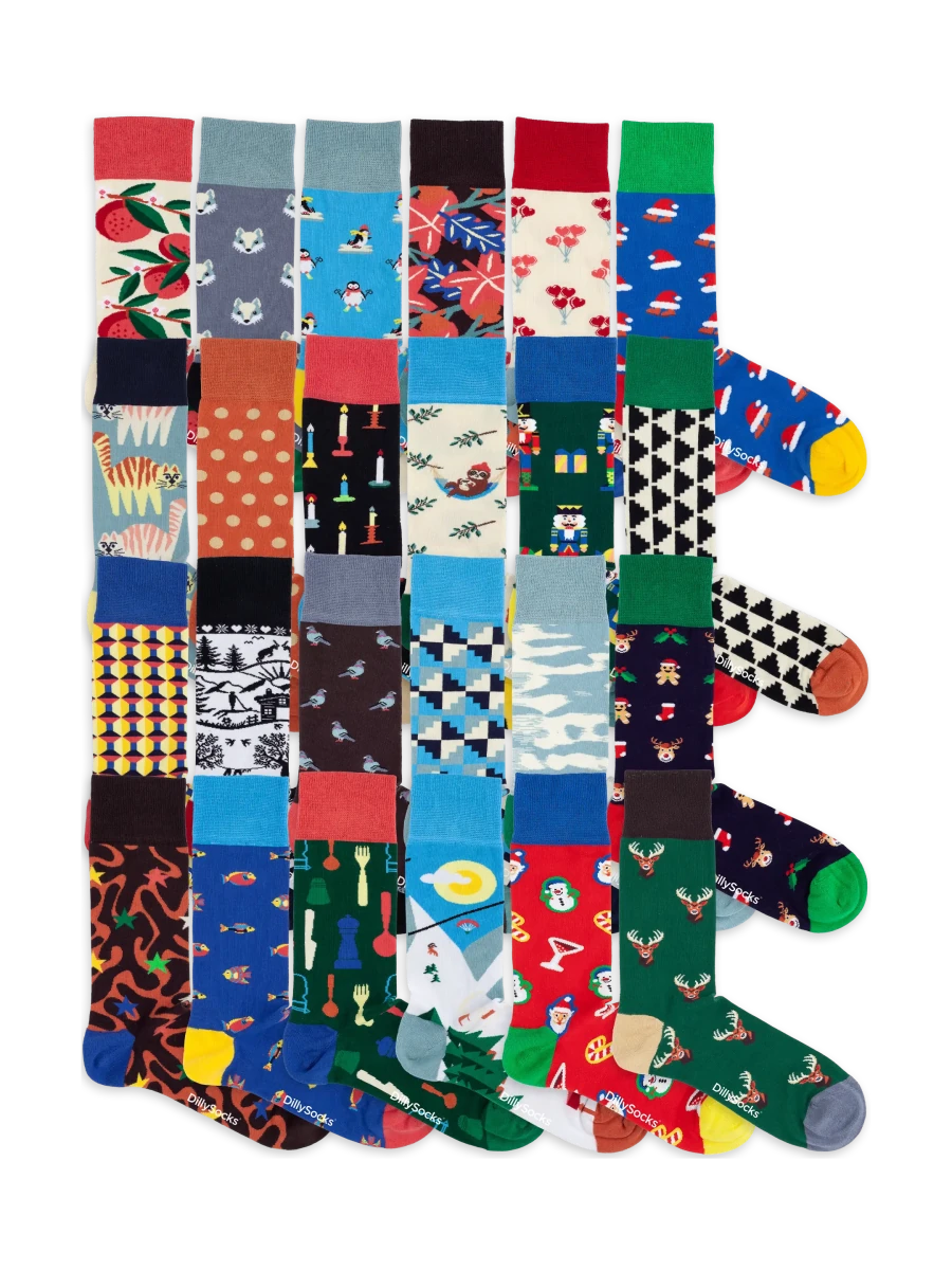 Socken-Adventskalender Adventskalender für Paare 2026 von DillySocks