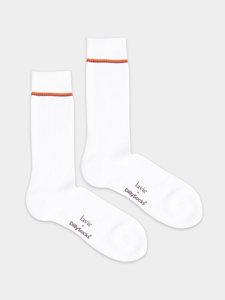 Socken Aksel white von DillySocks