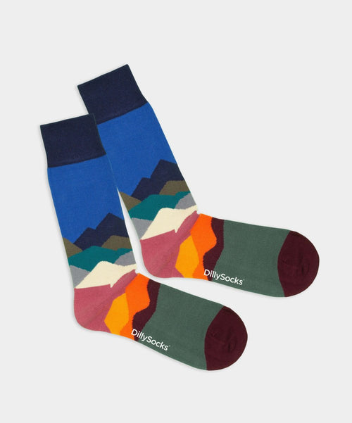 dilly socks Notre chaussettes: Alpine Glow