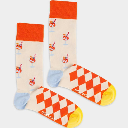 Socken Aperol Vibes von DillySocks