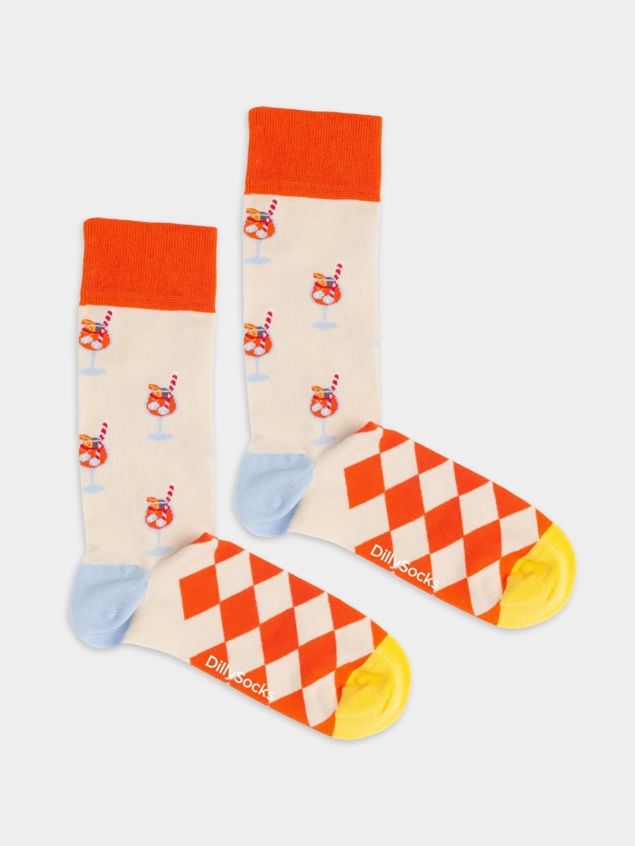 Socken Aperol Vibes von DillySocks