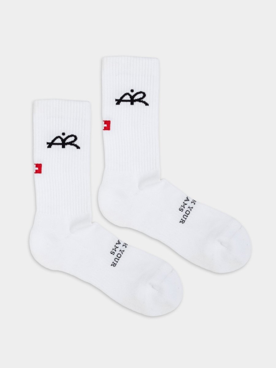 Socken Attack your dreams. <br> Andri Ragettli Drop von DillySocks