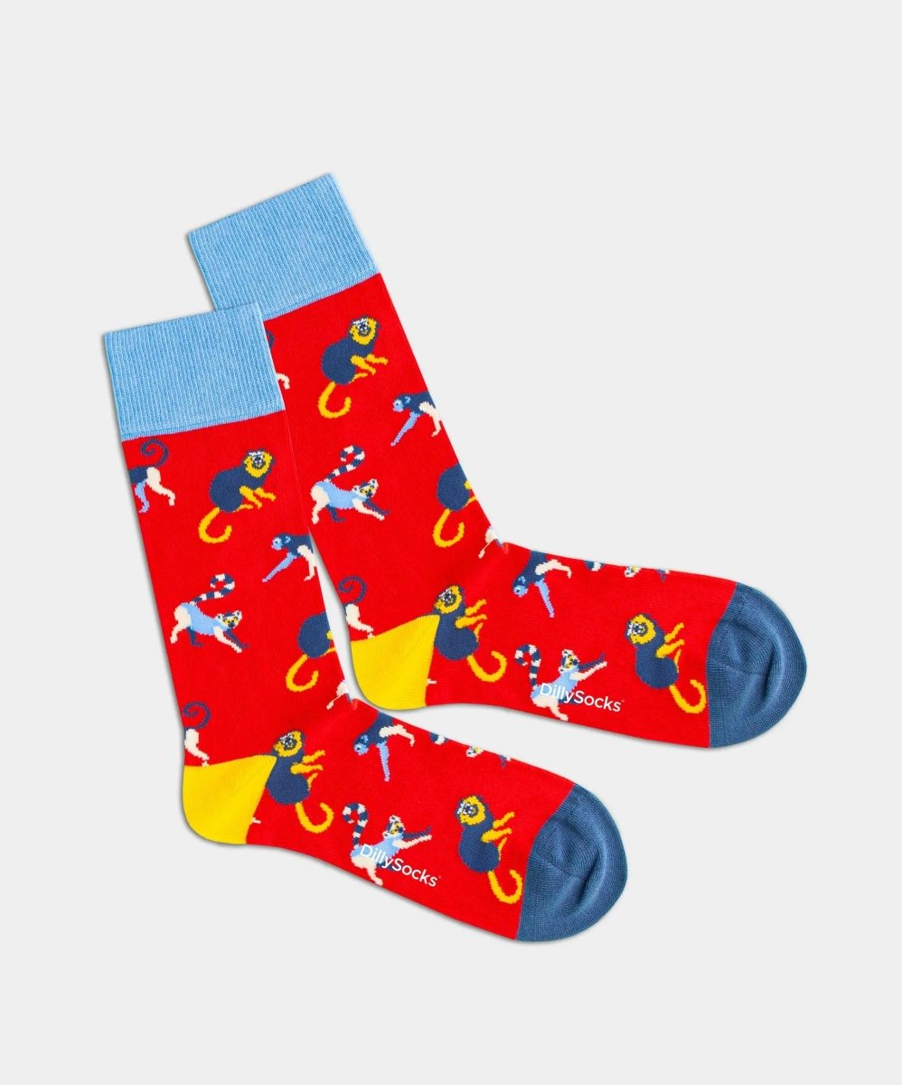 Socken Baboon Fire von DillySocks