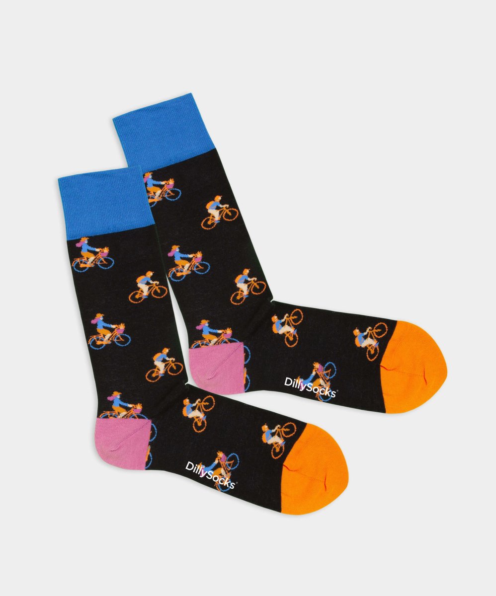 Socken Bikes At Night von DillySocks