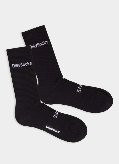 Socken Black Logo von DillySocks