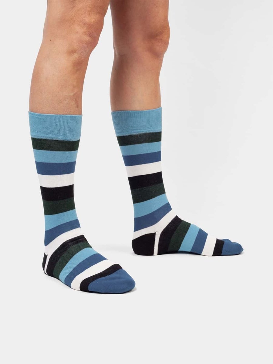 Socken Bold Line Blue von DillySocks