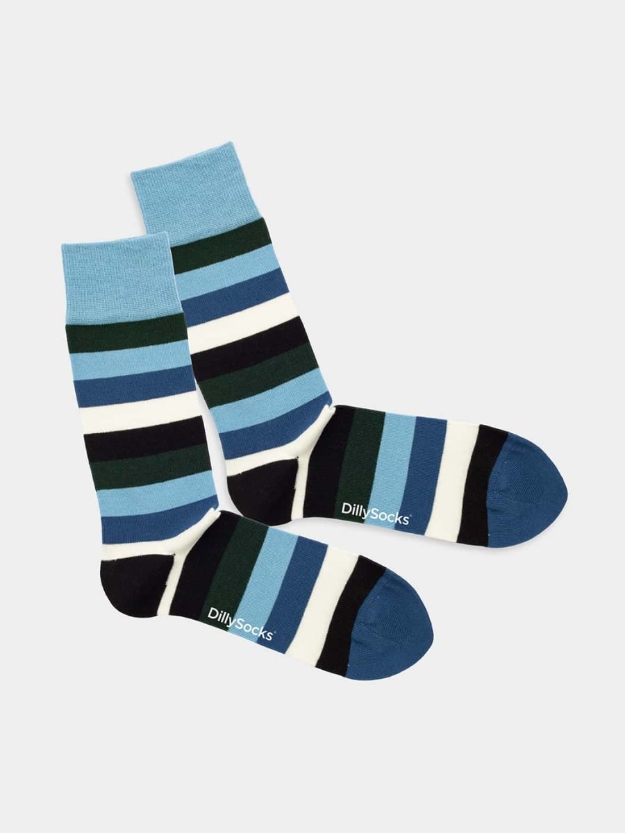 Socken Bold Line Blue von DillySocks