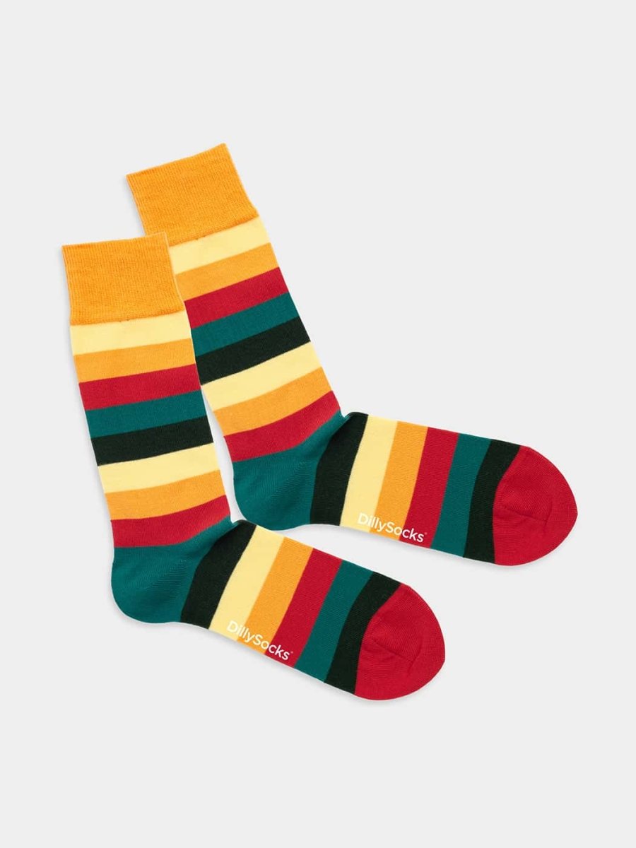 Socken Bold Line Red von DillySocks