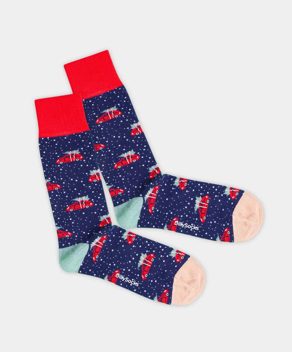 Socken Christmas Night Tree von DillySocks