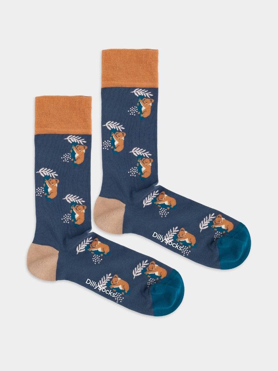 Comfy Koala entspannter Koalabär auf Sockenmotiv