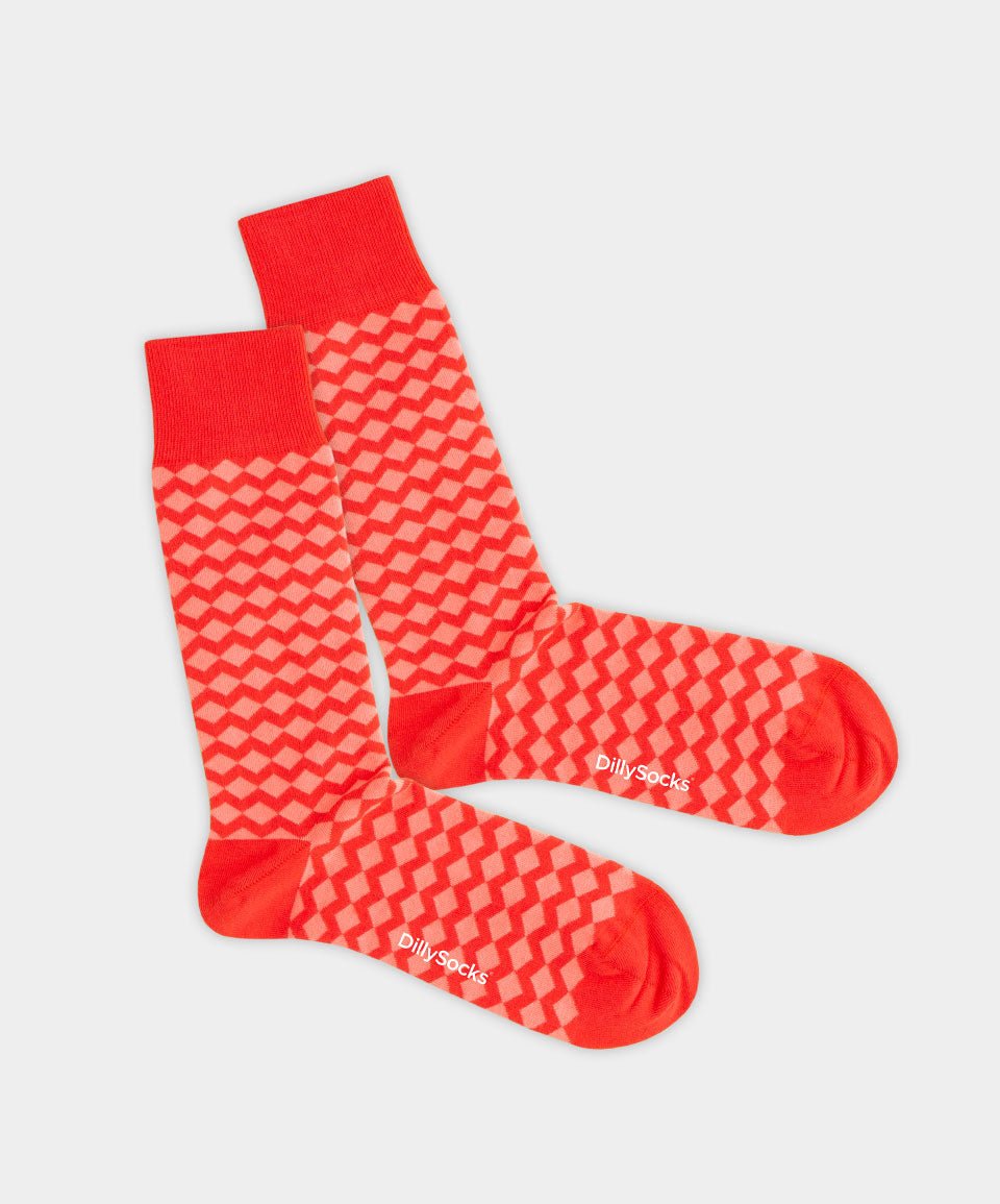 Socken Coral Zig Zag von DillySocks