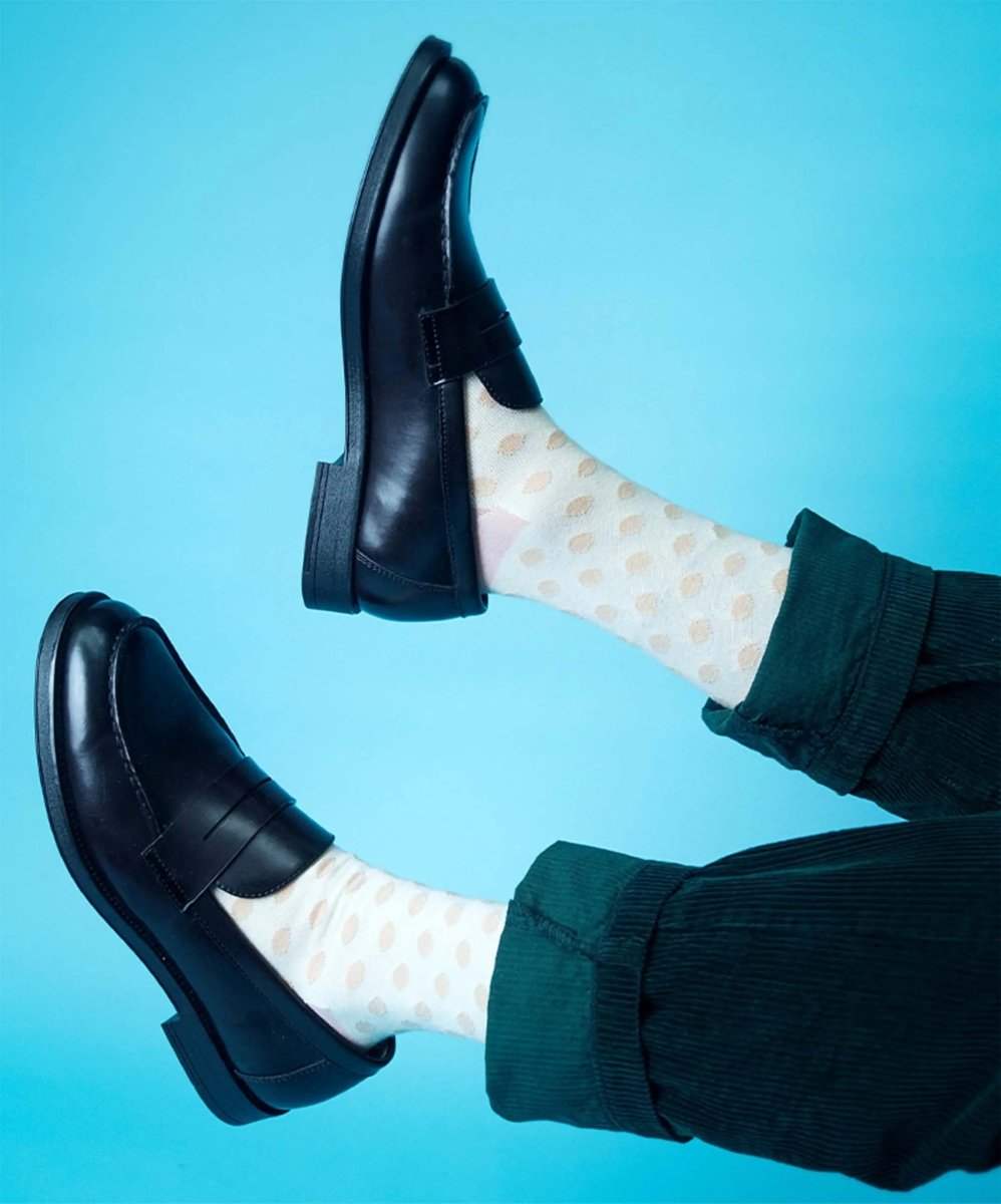 Socken Cream Dots von DillySocks
