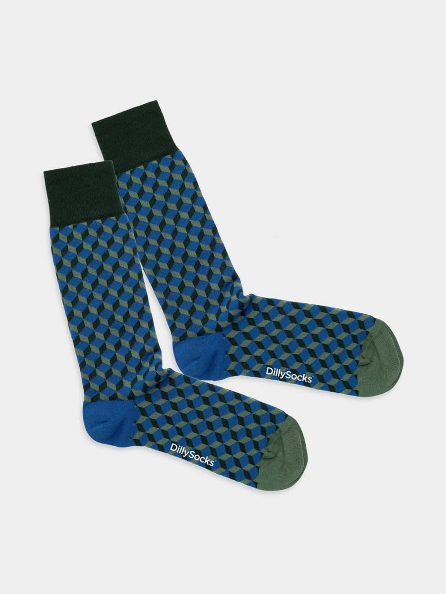 Socken Deep Blue Dice von DillySocks