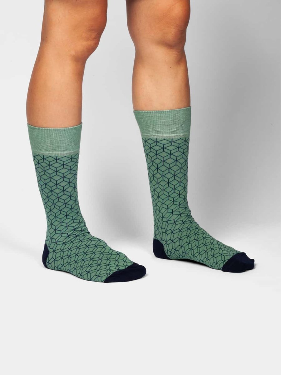 Socken Dove Green Dice von DillySocks