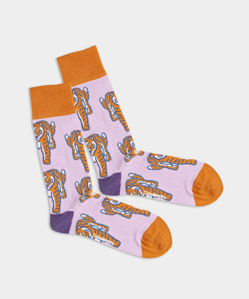 dilly socks Notre chaussettes: Dusk Tiger
