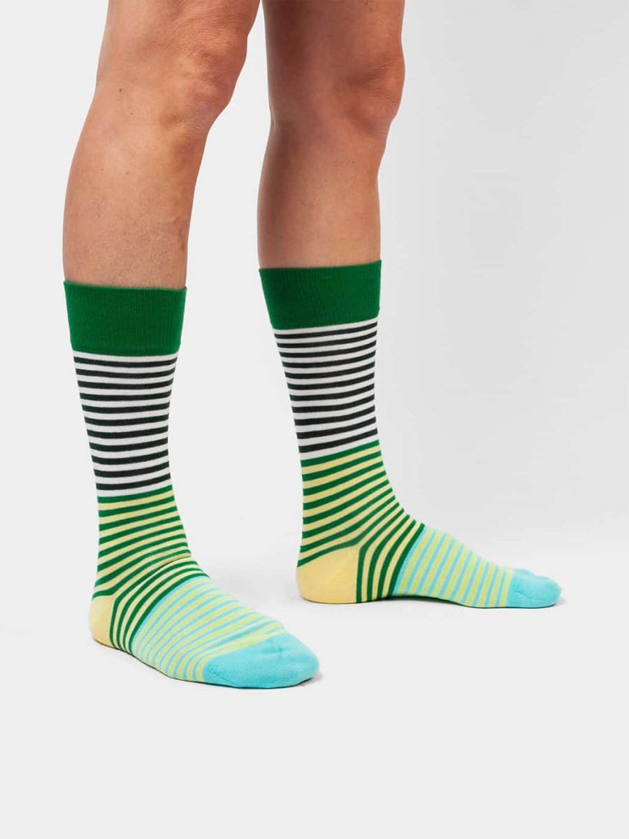 Socken Fine Line Green von DillySocks