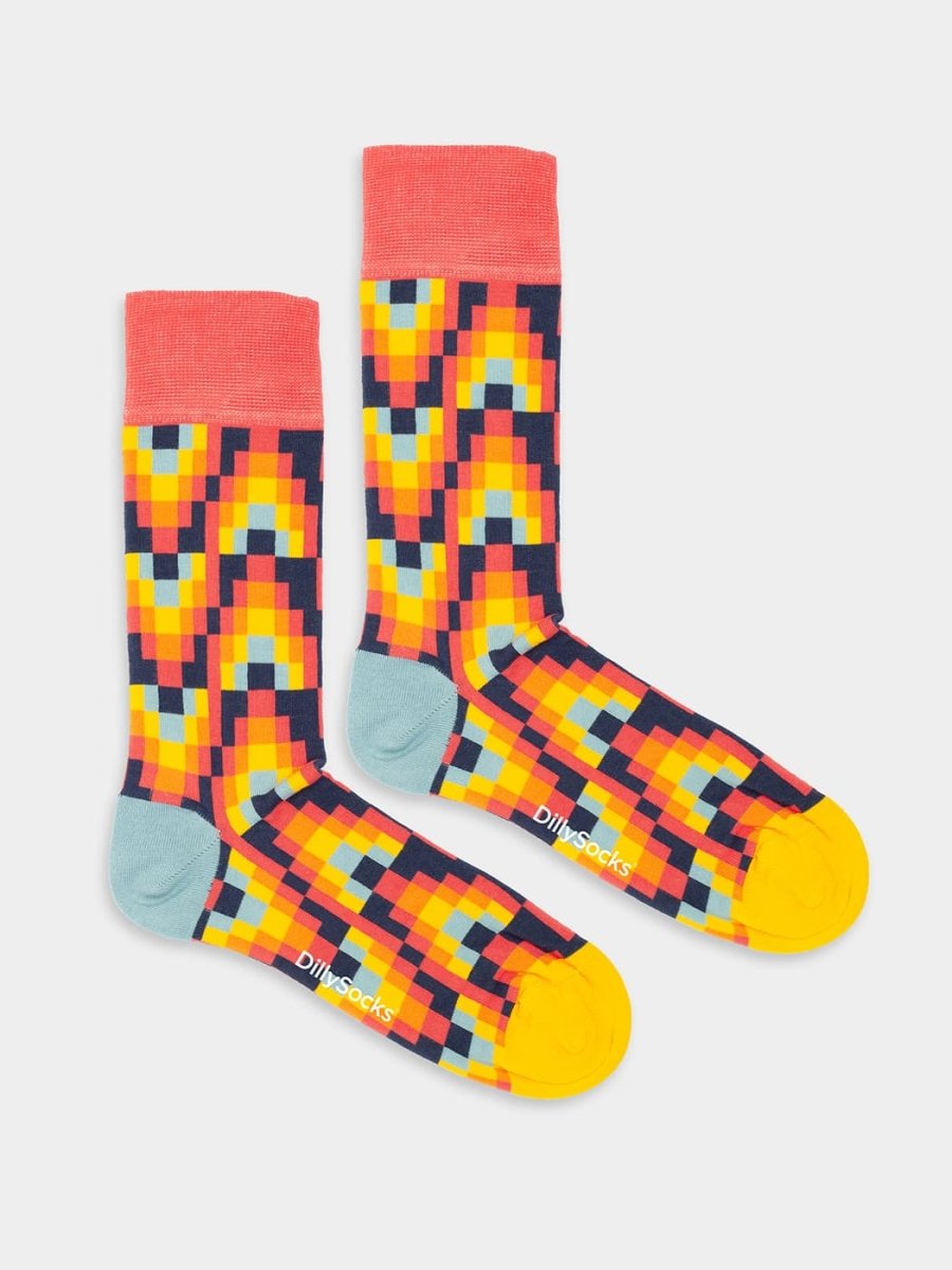 Socken Fire Patterns von DillySocks