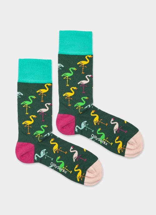 Socken Flamingo Forest von DillySocks