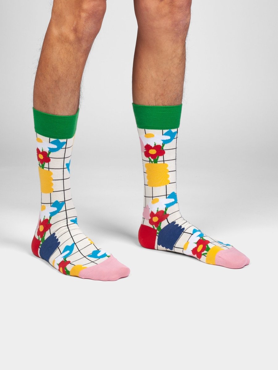 Socken Floral Grid von DillySocks